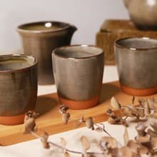 灰嵐葡萄灰小杯