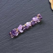 夢幻紫水晶  原礦夢幻紫晶骨幹 紫幽靈 增智慧 激發創意 黃銅手鍊