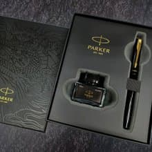 PARKER 2024新威雅特別版龍筆 墨水禮盒 黑鋼筆