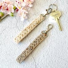 有溫度 鎖匙牌/手機繩 毛線編織 手縫棉布 純色朴素