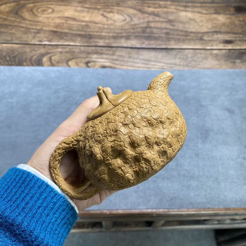 送禮紫砂壺茶壺瓜钮供春 段泥 260ml 供春的泡养体验非同寻常 值