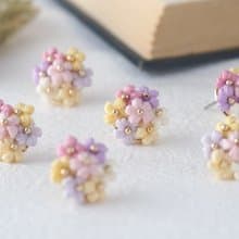 小花のブーケピアス/イヤリング