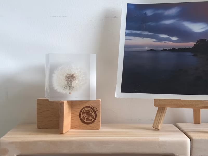 【純淨植磚－蒲公英】植感手作藝術品/居家品味擺飾