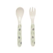 【絕版出清】荷蘭Petit Monkey 竹纖維叉匙組-小野豬