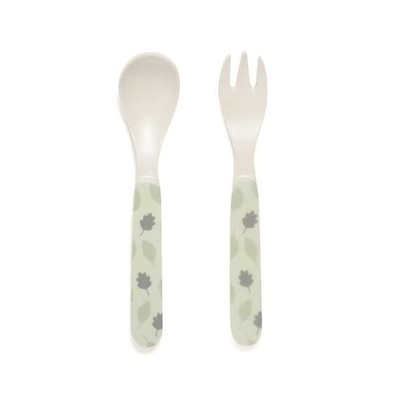 【絕版出清】荷蘭Petit Monkey 竹纖維叉匙組-小野豬