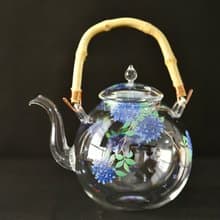 小朴山房 藍色繡球花 提梁壺