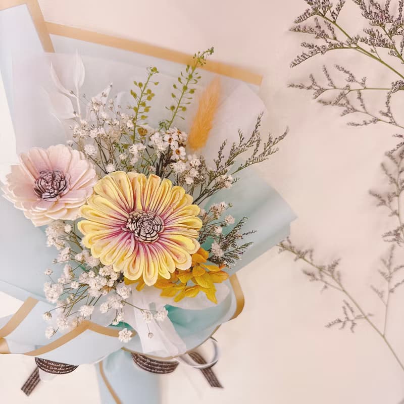 畢業季/教師節花束(中束)-向日葵/太陽花/索拉花 花束