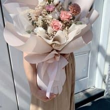 西雅圖奶茶乾燥永生花束 告白花束 生日禮物 求婚捧花 情人節禮物