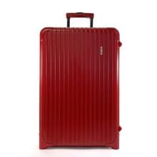 【日本直送 中古美品】リモワ RIMOWA スーツケース・キャリーケース 855.63 サルサ 2輪 ポリカーボネート レッド 63L