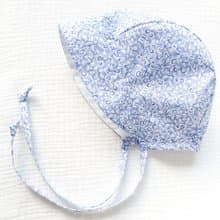 英國LIBERTY FABRICS歐式復古印花雙面穿戴嬰兒遮陽帽-前衛太空人