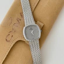 Vintage CYMA Silver Tone Bracelet Watch