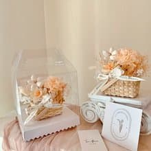 永生康乃馨小花籃 母親節花禮 永生花