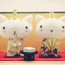 Bucute alal貓新春場景組/療癒限量/生日禮物/手工/手作/新年快樂/招財貓/擺飾/新春/發財/結婚