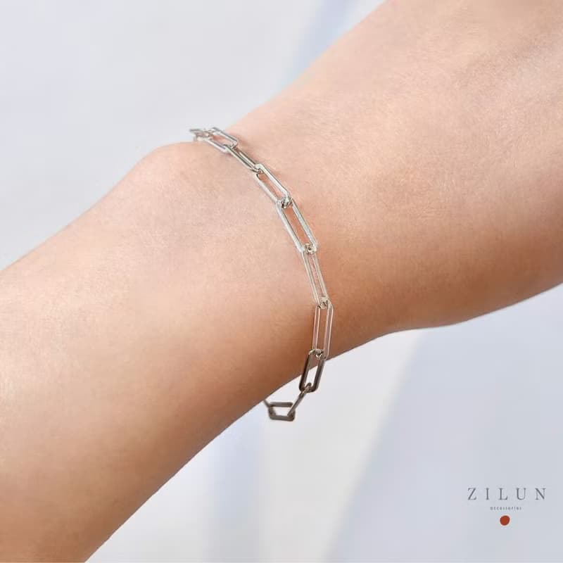 │簡約│歐美方鍊 • 個性 • 手鍊 • 純銀手鍊 • 925silver