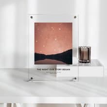 訂製紀念日那一天的星空亞克力 結婚紀念日 情人節禮物