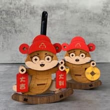 【2025新春蛇年限定】金蛇遙遙 大吉大利 招財進寶 筆筒 招財擺飾
