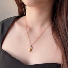 中古正品 Givenchy 紀梵希 赫本風 水鑽項鍊 鍍金 古董飾品