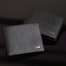 【結帳贈擦拭布乙條】山 8卡中間翻零錢袋短夾-黑色/BF398-318-BK