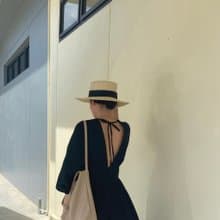 Kimono dress + cotton linen