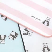 bebe panda Towel Gauze Handkerchief 24cm×24cm Soft Light Cotton Made In Japan