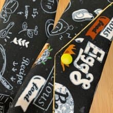 文青風環保純棉筷袋 ~美味關係 沈穩黑 潮物 收納 手作餐具袋 禮