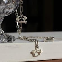 小狗與骨头 925银T扣手链