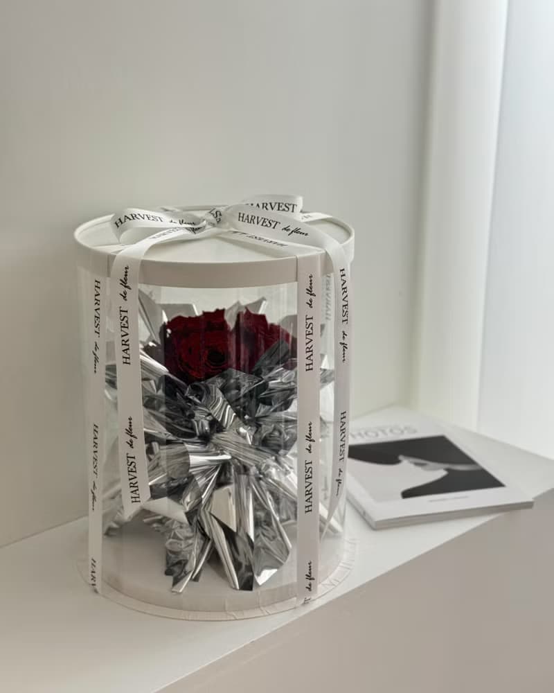 永生玫瑰花桶 抱抱桶花束 情人節花束 告白花束 生日花束