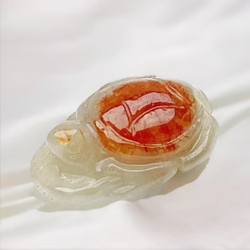 【吉祥‧長壽】冰飄紅翡翠烏龜擺飾 | 天然緬甸玉翡翠A貨 | 送禮