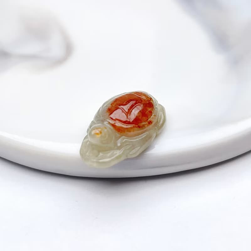 【吉祥‧長壽】冰飄紅翡翠烏龜擺飾 | 天然緬甸玉翡翠A貨 | 送禮