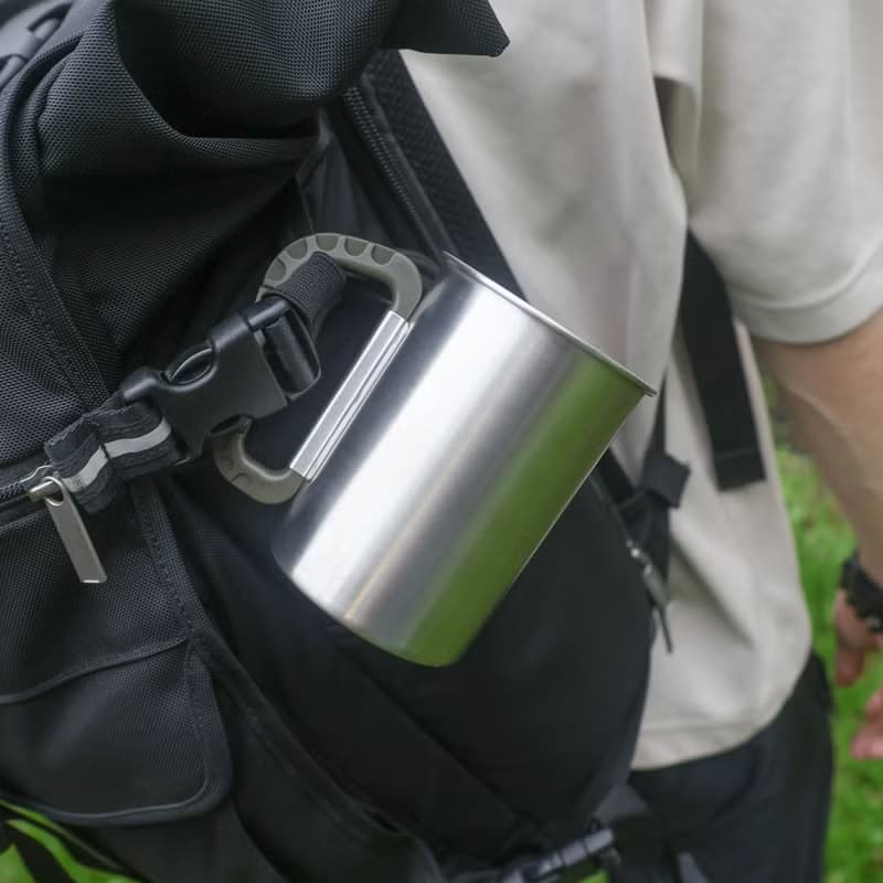 日本【SALUS 佐藤金屬】不鏽鋼可掛式馬克杯(3色)