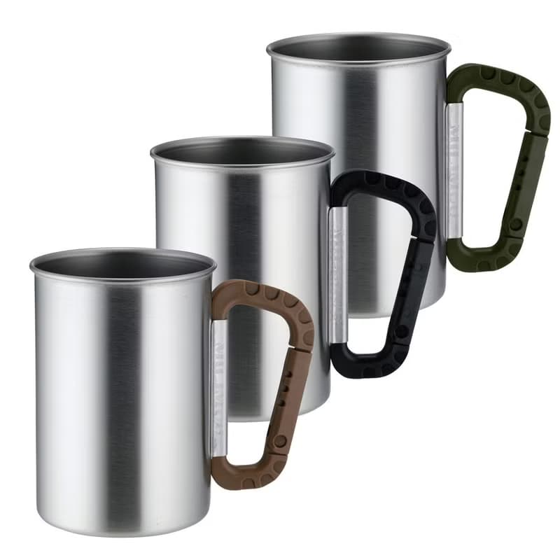 日本【SALUS 佐藤金屬】不鏽鋼可掛式馬克杯(3色)