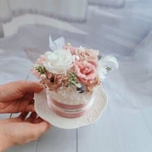 【一人成班】花藝手作課程-永生蛋糕花 永久觀賞的生日蛋糕 禮物
