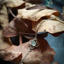 天然緬甸冰種白翡翠銀手鍊