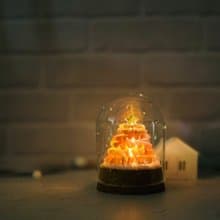 【 DIY 手作】雪花粉聖誕樹燈飾卡片/DIY聖誕禮盒/材料包
