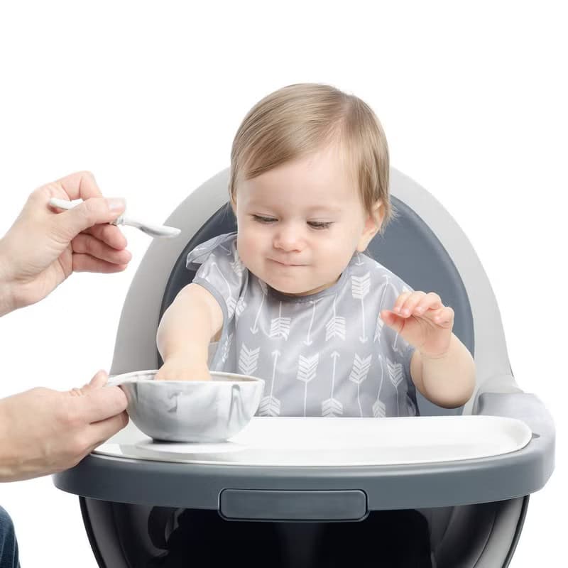 Bumkins 寶寶矽膠餐碗組(大理石紋)