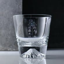 【富士山杯 X 愛情傘】日本江戶硝子Fuji水晶杯(桐箱包裝)