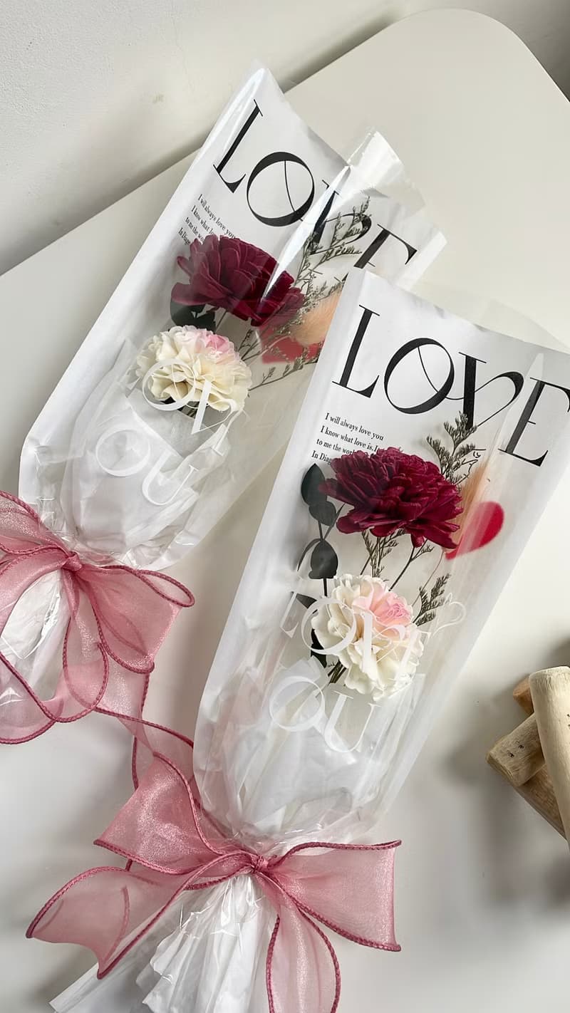 母親節小資乾燥花束 康乃馨花束 送禮小花束 企業贈禮 擴香