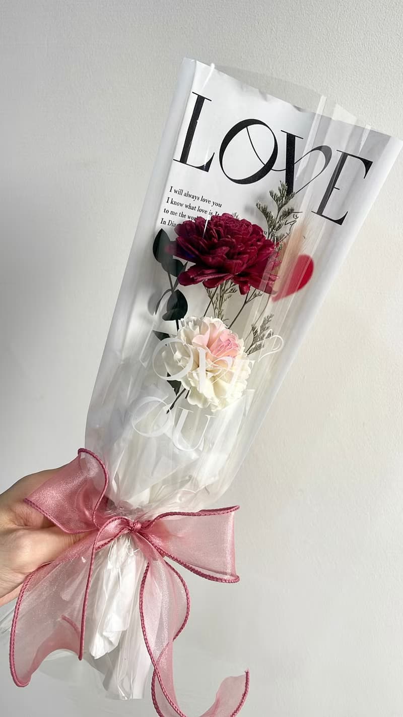母親節小資乾燥花束 康乃馨花束 送禮小花束 企業贈禮 擴香