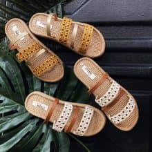Cozy Summer Sandals : Yellow / White