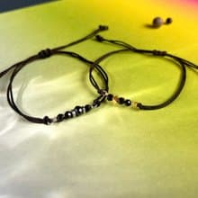 Found.Myth 緩解情緒 天然黑尖晶手繩 情侶.友情.親情 手工製