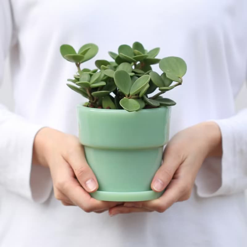 日本ideaco 復古風奶玉植栽盆器(直徑9cm)-小-多色可選