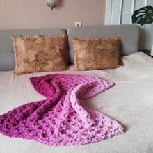 Exchanging gifts full size blanket Giant Knit Throw Gift Idea for her