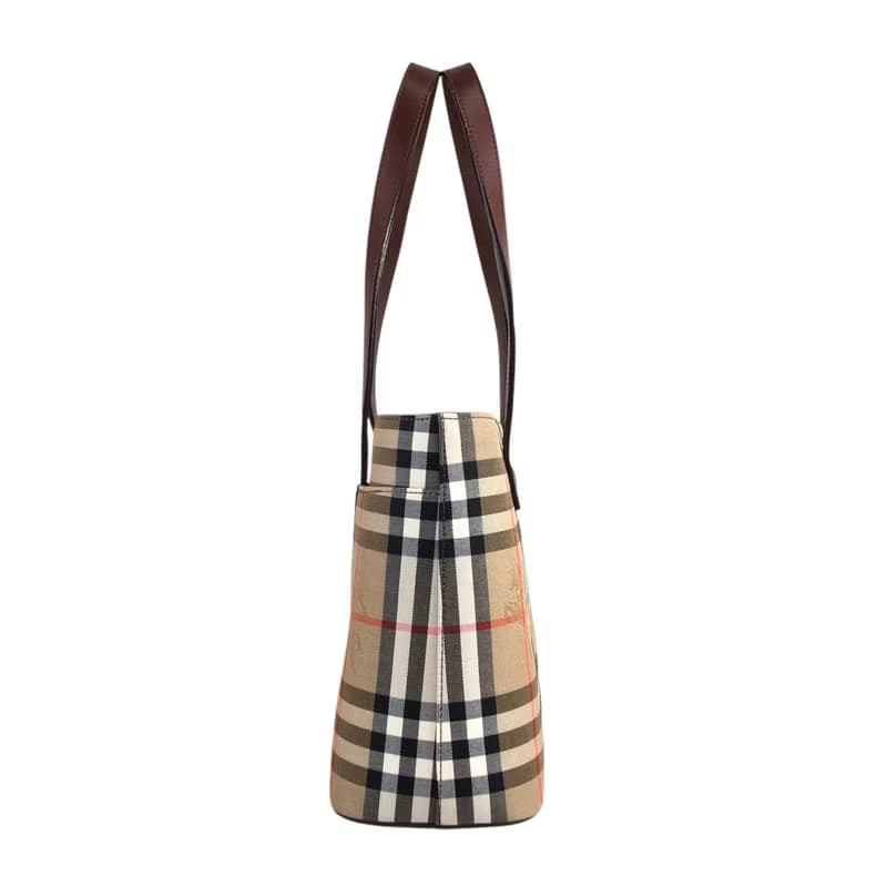 【 日本直送　名牌中古包 】BURBERRY バーバリー ノヴァチェック トートバッグ ベージュ キャンバス vintage ヴィンテージ bc7gmg