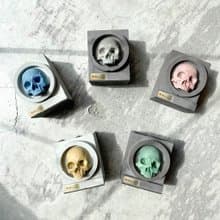 曙MUSE 水泥惡靈骷髏筆筒 手作 水泥 文具 個性 擴香