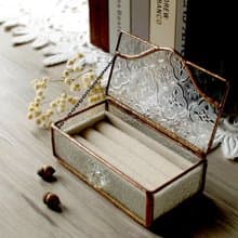 手作玻璃珠寶盒(小)/飾品收納盒/贈絨布盒