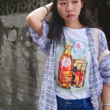 復古T-shirt-涼ㄟ(汽水) 女生禮物推薦