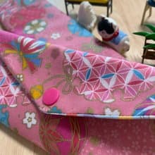 文青風環保純棉筷袋 浪漫金球 柔情粉 完美生活  日本 潮物 收納