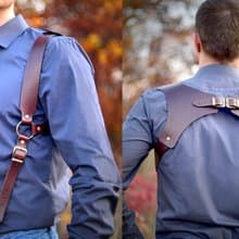 Leather handmade suspenders for mens. Handmade Suspenders. Braces. Wedding Groom