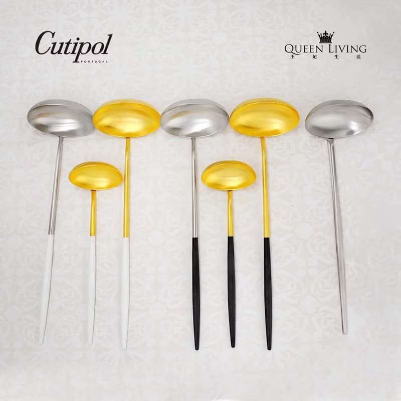 葡萄牙Cutipol GOA系列粉紅金29.5cm大湯杓