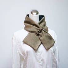 可調式短圍巾.scarf 保暖圍脖 雙面雙色 大人.小孩均適用